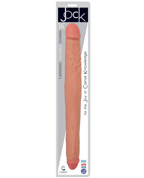 Curve Novelties Jock 16" Double Dong - Vanilla