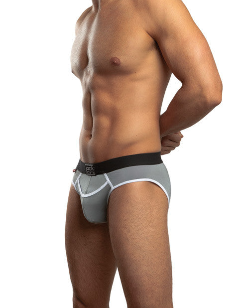 Jack Adams Flex Fit Jock Charcoal-white Xl