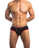 Jack Adams Navy Brief Black-red Xl