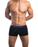 Jack Adams Navy Boxer Brief Black-blue Lg