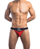 Jack Adams Punter Bodyflex Jockstrap Dirty Red-black Md