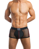 Jack Adams Metro Boxer Brief Black-red Sm