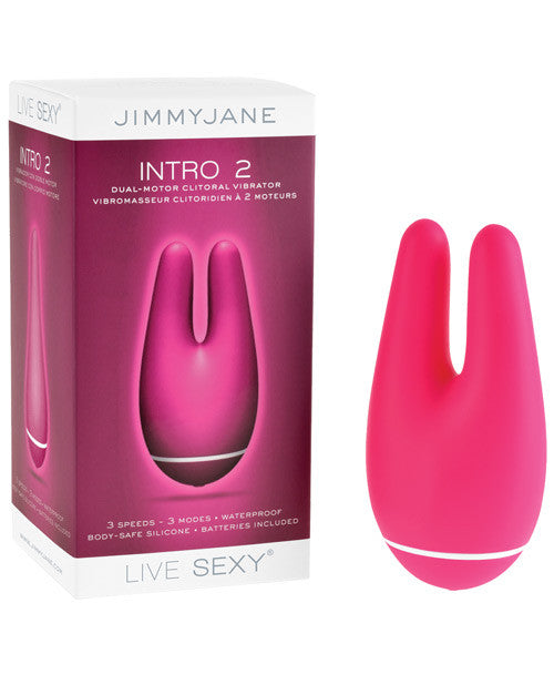 Jimmyjane Live Sexy Intro 2 Dual Motor Clitoral Vibrator - Pink