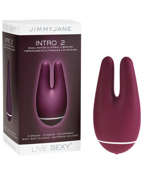 Jimmyjane Live Sexy Intro 2 Dual Motor Clitoral Vibrator - Purple