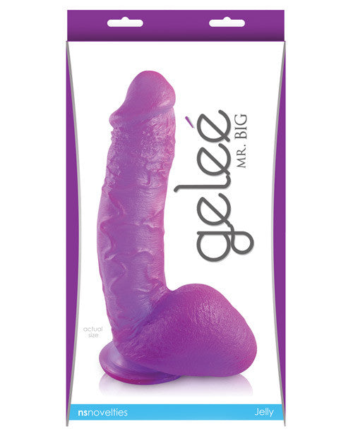 Ns Novelties Gelee Mr. Big Jelly Dong - Amethyst