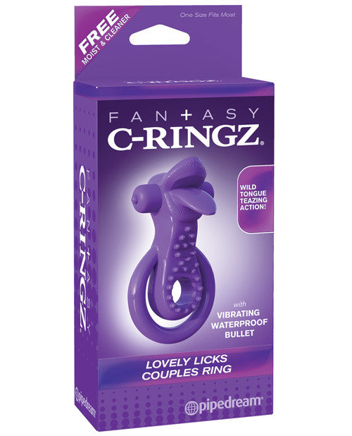 Fantasy C-ringz Lovely Licks Couples Ring - Purple