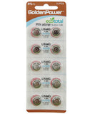 New Ag13 1.5v Button Cell Mercury Free Battery - Card Of 10