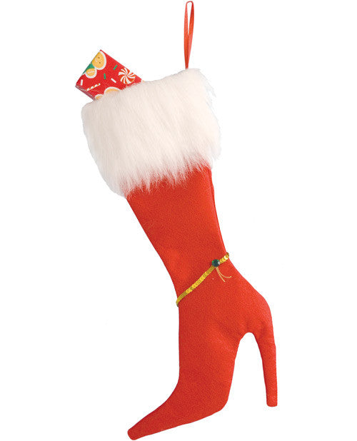 High Heel Stocking  - Red