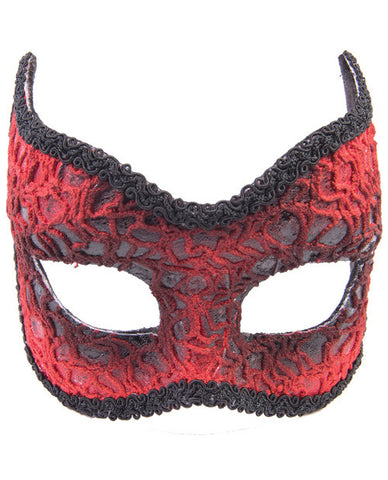 Red Lace Devil Mask