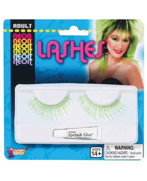 Neon Eye Lashes - Green