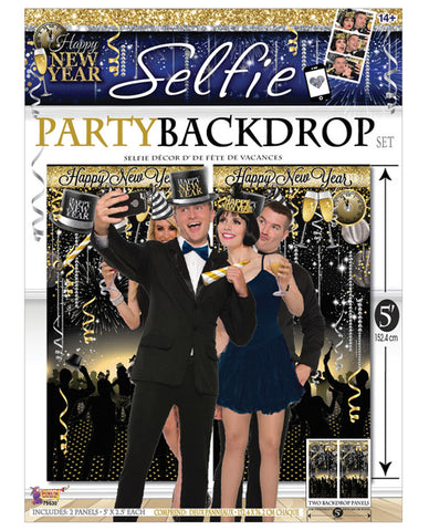 Happy New Year Photo Booth Prop Kit - Set Of 18 Pc