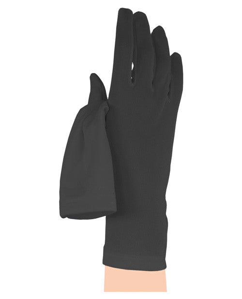 Satin Gloves - Black