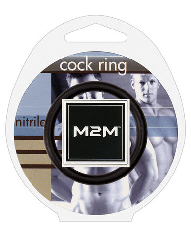 M2m Nitrile Cock Ring - 1.75" Black