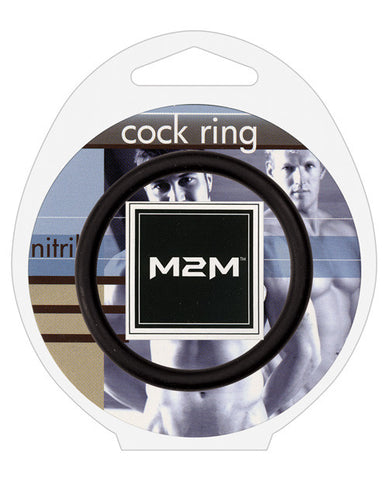 M2m Nitrile Cock Ring - 2.00" Black