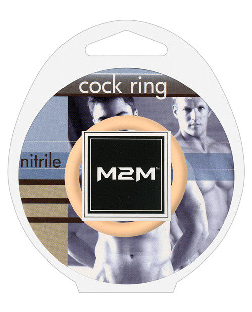 M2m Nitrile Cock Ring - 1.50" Nude