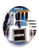 M2m Silicone Nipple Suckers Large - Clear