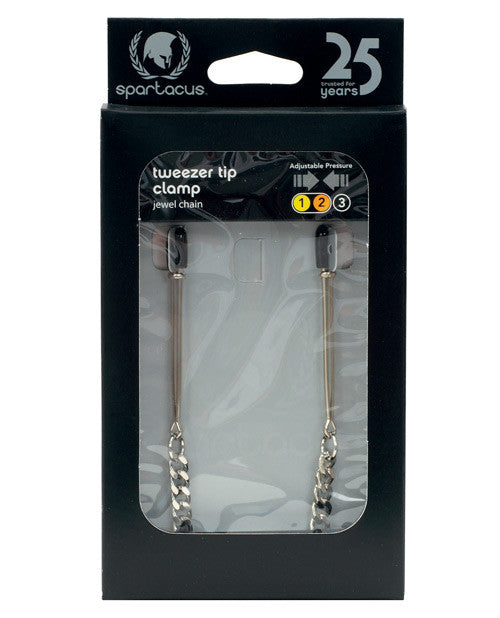 Adjustable Tweezer Nipple Clamps W-jewel Chain