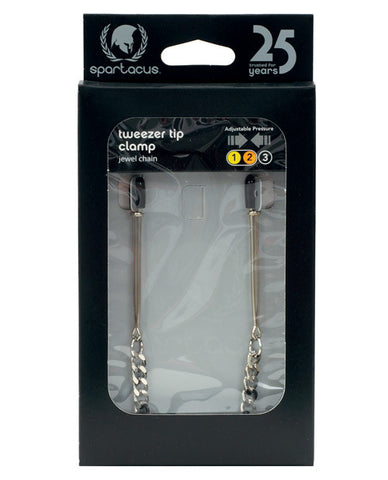 Adjustable Tweezer Nipple Clamps W-jewel Chain