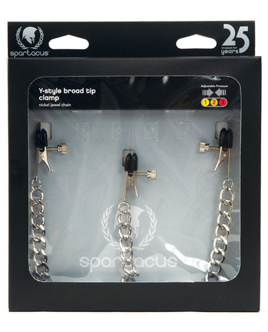 Y-style Broad Tip Nipple Clamps & Clit Clamp