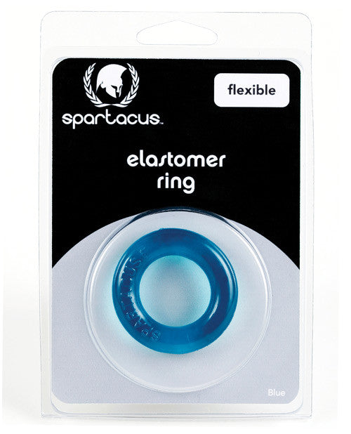 Spartacus Elastomer Relaxed Fit Cock Ring - Blue