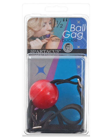 Ball Gag W-buckle - 1.5" Red