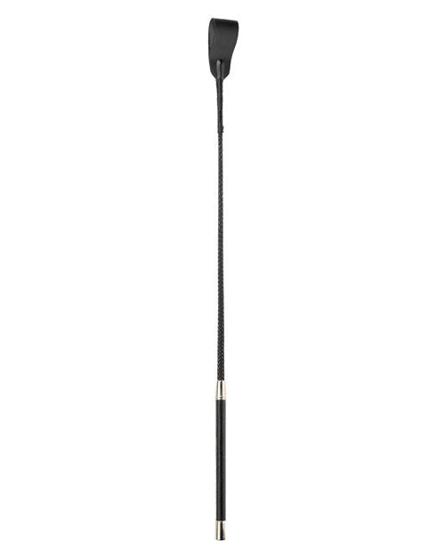 Spartacus 18" Medium Tip Riding Crop - Black