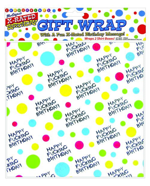 Happy Fucking Birthday Giftwrap - 2 Sheets