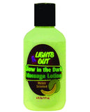 Lights Out Glow In The Dark Massage Lotion - 6 Oz Bottle Melon