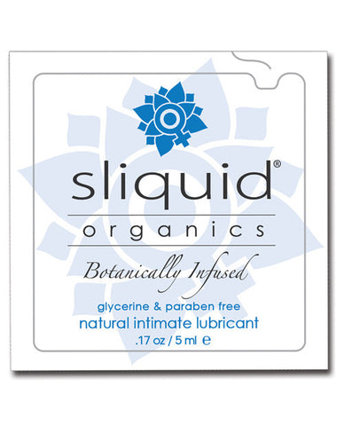 Sliquid Organics Natural Intimate Lubricant - .17 Oz Pillow