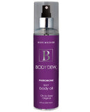 Body Dew Silky Body Oil W-pheromones - 8 Oz Original