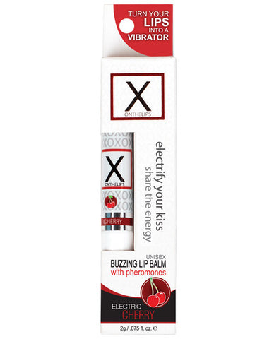 X On The Lips Buzzing Lip Balm W-pheromones - Cherry