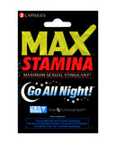 Max Stamina - 2 Capsules Blister