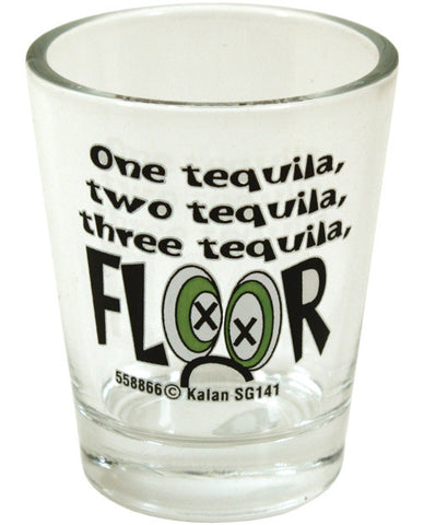 1 Tequilla 2 Tequilla 3 Tequilla Floor Shot Glass