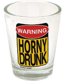 Warning - Horney Drunk Shot Glass