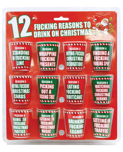 12 Fucking Reasons To Drink On Christmas - Pack Of 12