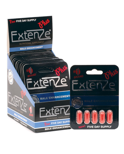 Extenze Plus Male Enhancement - 5 Tablet Blister Display Of 12