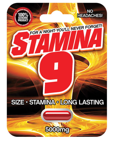 Stamina 9 Male Sexual Enhancement Pill - 5000 Mg 1 Capsule Blister