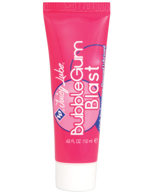 Id Juicy Waterbased Lube - 12 G Tube Bubblegum Blast