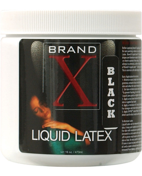 Brand X Liquid Latex - 16 Oz Black