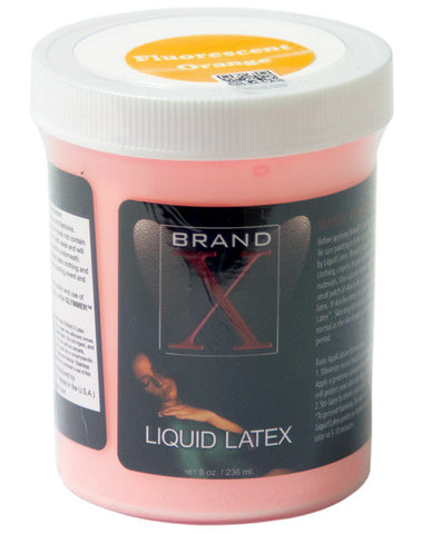 Brand X Liquid Latex - 8 Oz Fluorescent Orange