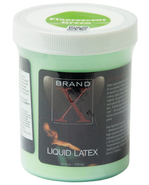 Brand X Liquid Latex - 8 Oz Fluorescent Green