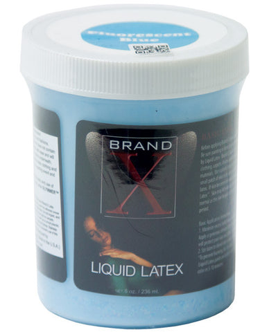 Brand X Liquid Latex - 8 Oz Fluorescent Blue