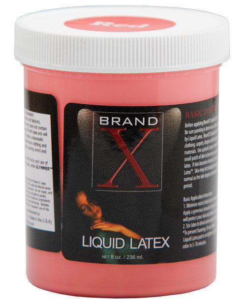 Brand X Liquid Latex - 8 Oz Red