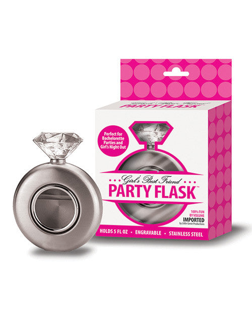 Diamond Ring Party Flask - 5 Oz