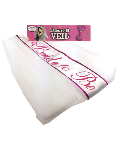 Miss Bachelorette Veil - White