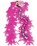 Bachelorette Flashing Feather Boa - Pink