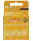 Trojan Ribbed Condoms - Box Of 3