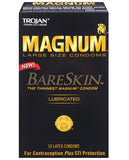 New Trojan Magnum Bareskin Condoms - Box Of 10