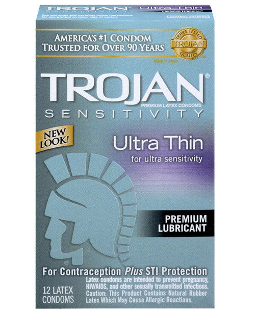 Trojan Ultra Thin Condoms - Box Of 12