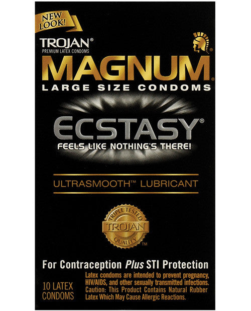 Trojan Magnum Ecstasy Condoms - Box Of 10